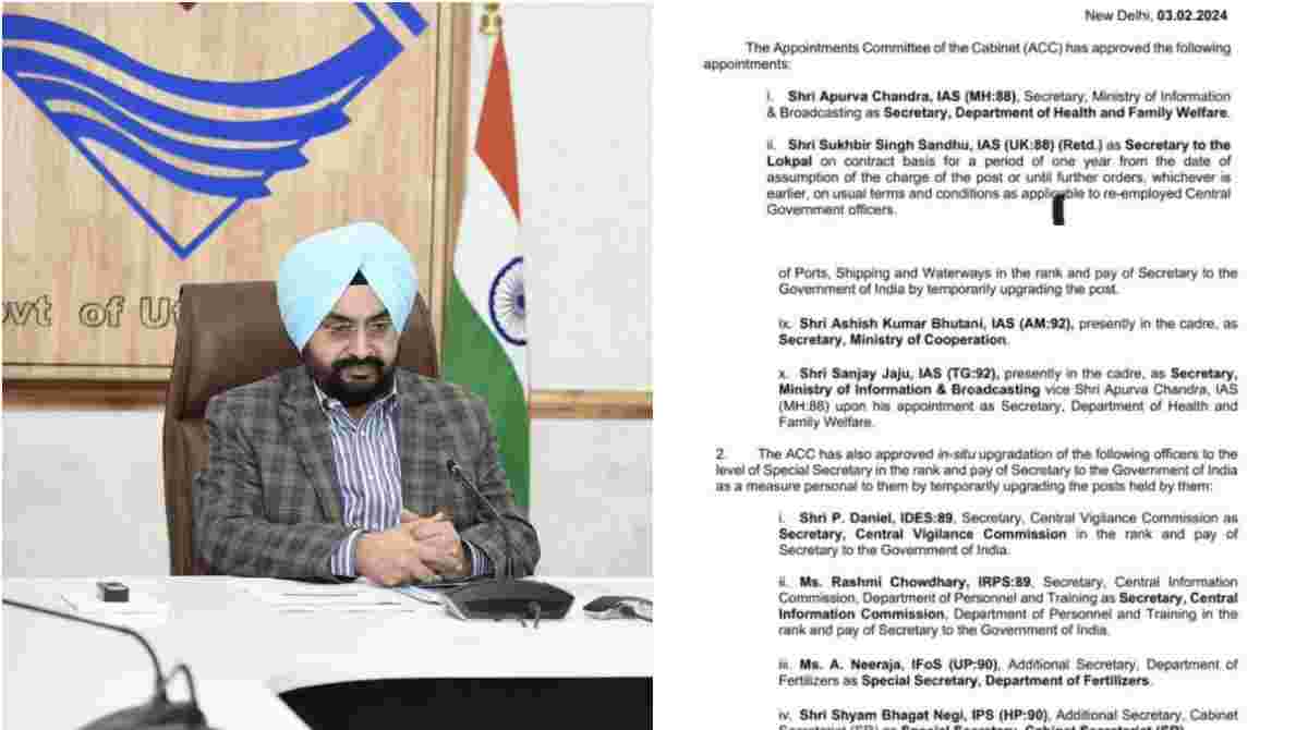 Sukhbir-Singh-Sandhu-Secretary-of-Lokpal
